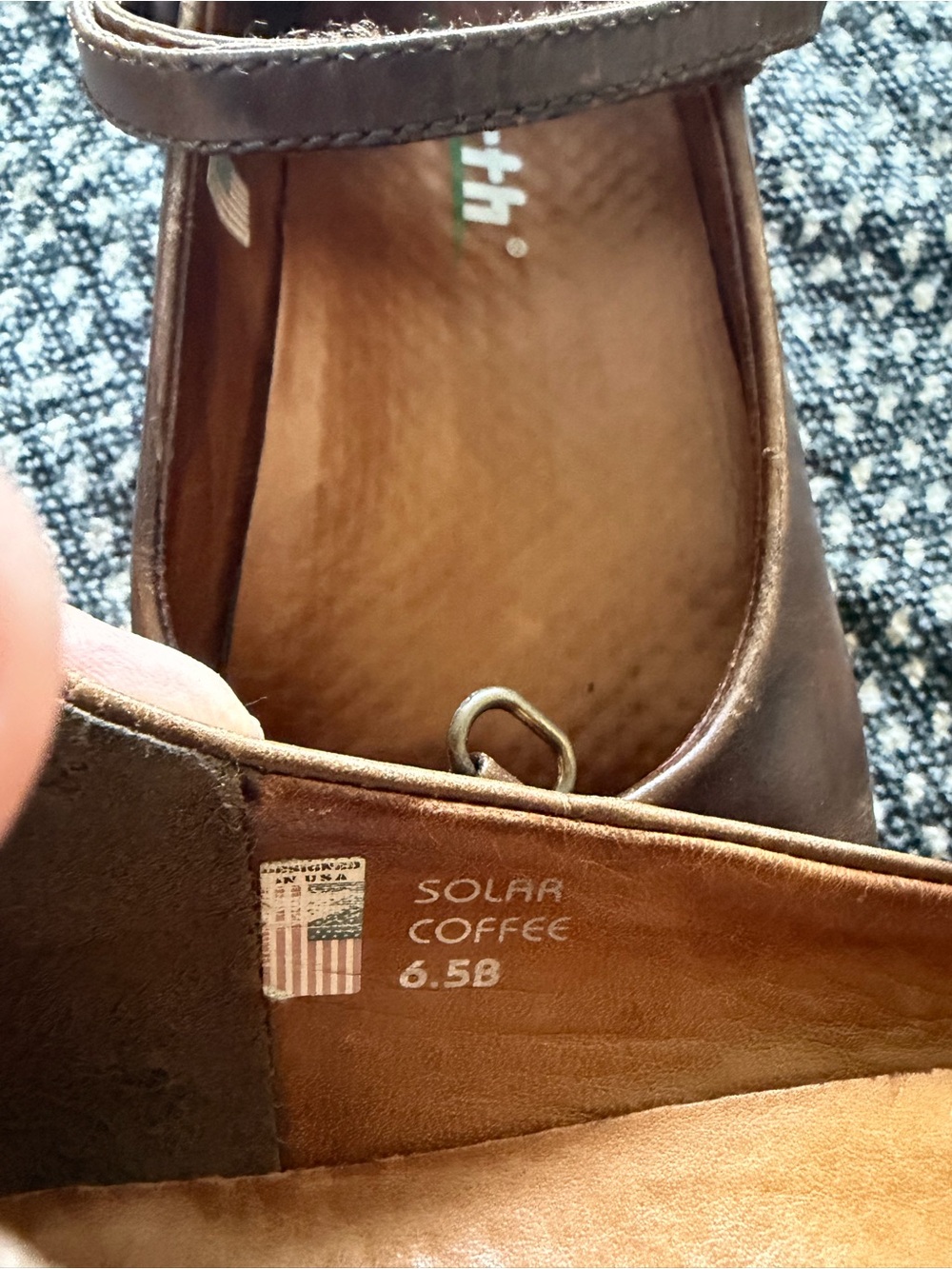 Earth Solar Coffee Leather Mary Jane Negative Heel Shoes 6.5B - Picture 4 of 10